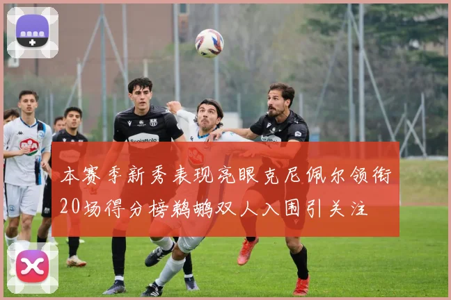 本赛季新秀表现亮眼克尼佩尔领衔20场得分榜鹈鹕双人入围引关注